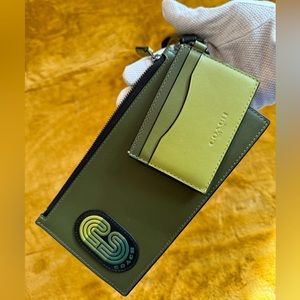 COACH Wristlet with detachable card case